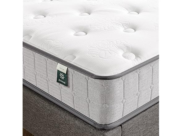 Zinus 8 Inch Comfort Support Cooling Gel Hybrid Mattress