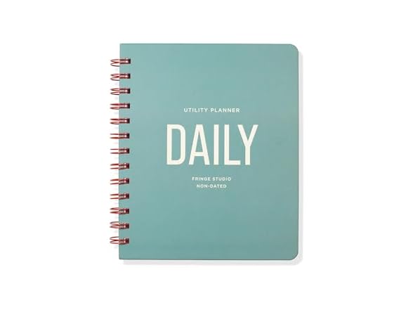 Fringe Studio Paper Cover Non-Dated Daily Planner, Utility