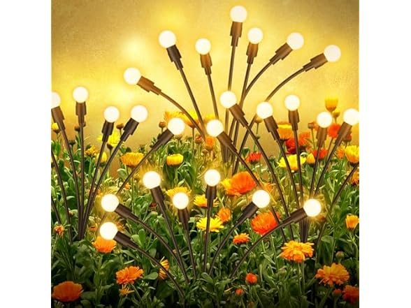 SDERGO Solar Firefly Lights, 4-Pack