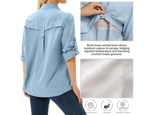 Toumett Women (L) UPF Long Sleeve UV Sun Shirts