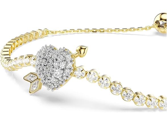 Swarovski Idyllia Bracelet Heart w/ Arrow White - Gallery 4