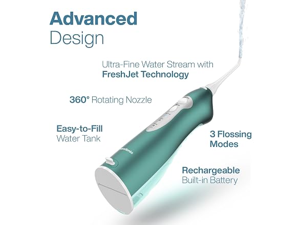 AquaSonic Aqua Water Flosser Green