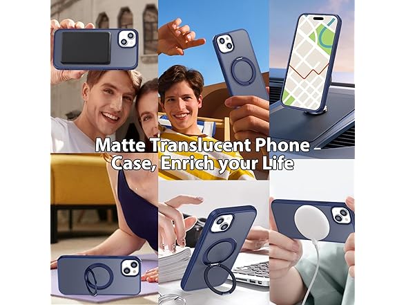 ROSROME for iPhone 15 Plus Case (6.7'')  