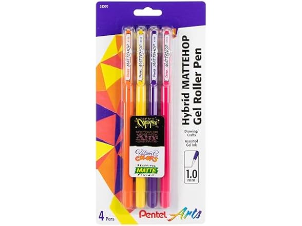 Pentel Arts Hybrid MATTEHOP Gel Roller
