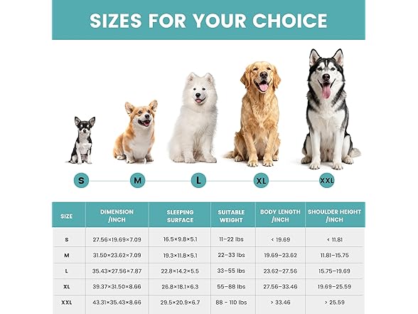 Fnsyay W1428 dog bed 7 Med