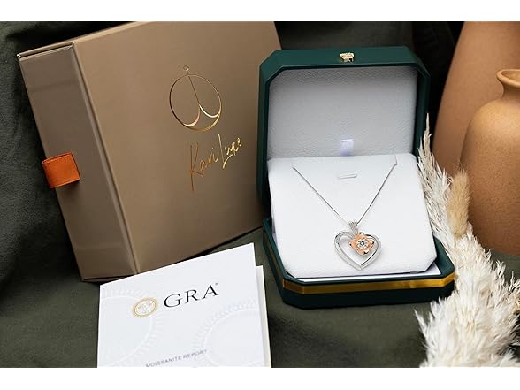 Kari Luxe Plated Flower Heart Necklace