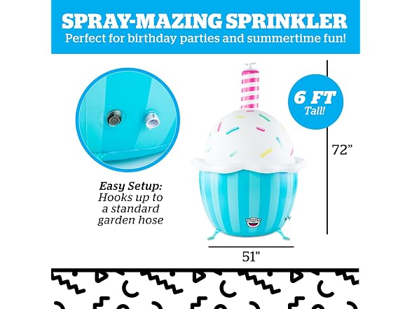 Giant Inflatable Cupcake Sprinkler