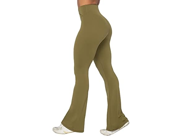 Sunzel Flare Leggings 30in S MartiniOlive
