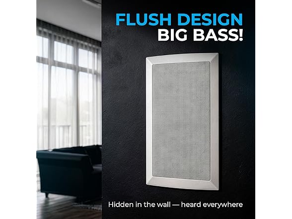 DEEJAY LED DEEJAY LED 2  6-Inch in-Wall Subwoofer,