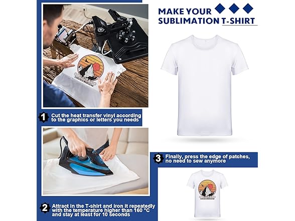 6-Pack Men's White Blank Crew T-Shirts