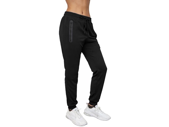 3Pk Asst Womens Tech Jogger w-Zip Pockets