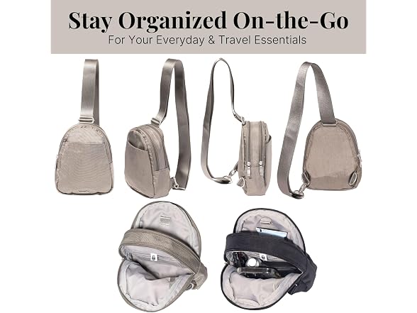 Baggallini Double Zip Mini Sling