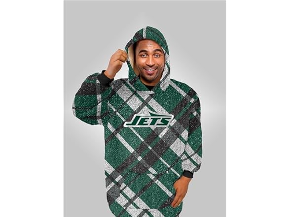 NFL Sherpa Flannel Hoodie Blanket - Choose Team