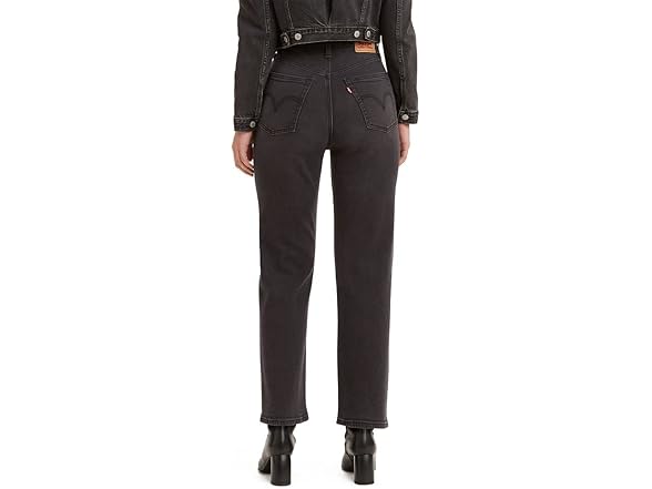 Levis Womens Ribcage Jeans Black (26)