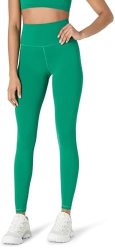 Amazon Essentials Women's Active FormFlex Buttery Soft High Waist 27.5" Inseam Full Length Yoga Workout Leggings, Emerald Green, Medium