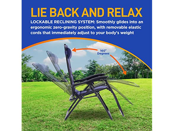 SereneLife Foldable Outdoor Lawn Chair