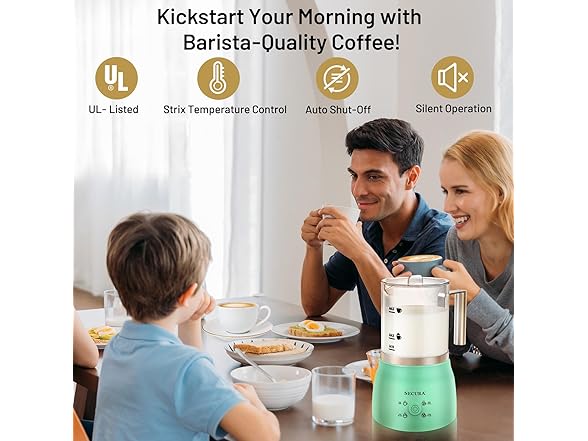 Secura Detachable Milk Frother and Steamer