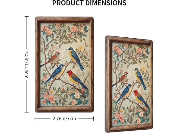 Zynvos Vintage Bird Light Switch Cover