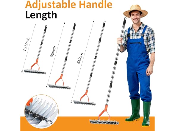 Hivenlly 15" Thatch Rake - Gallery 2