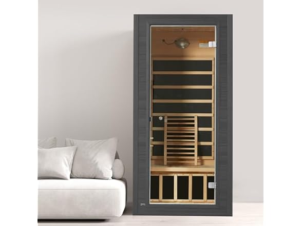 Real Relax BC2170625090015 Portable Steam Sauna Sliver Gr