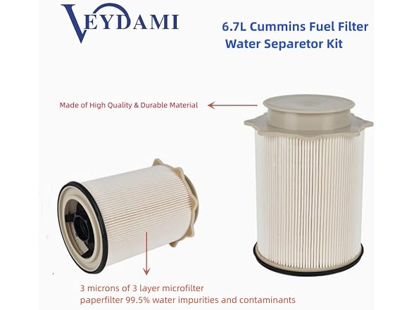 VEYDAMI VEYDAMI 6.7L Cummins Fuel Filter Water S