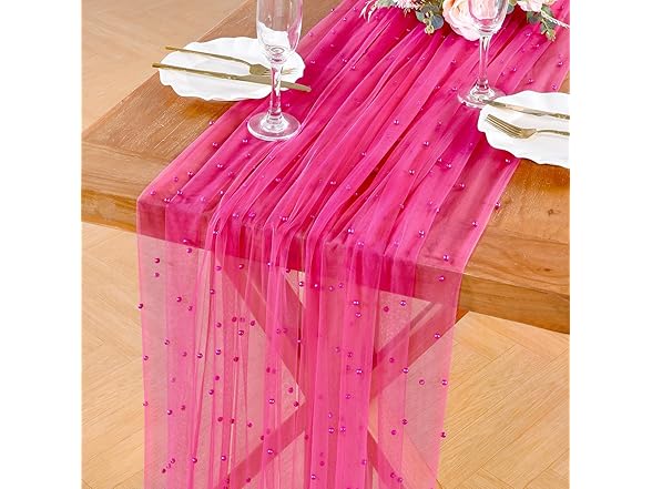 YOUMEHOME 2 Pack 60x120Inch Pearl Table Cover