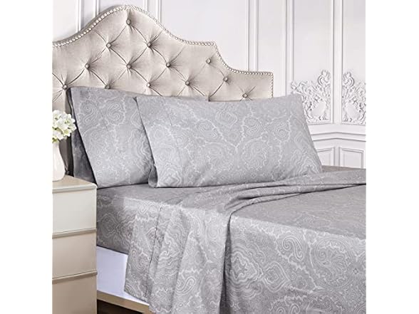 Superior 600 TC Cotton Blend 4PC Deep Pocket Sheet Set