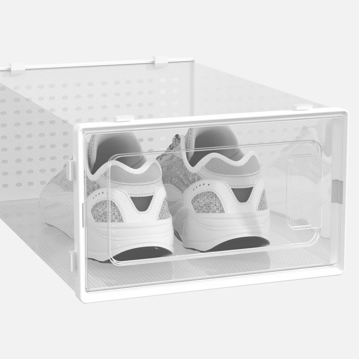 J&V Plastic Stackable Shoe Boxes 12Pk - Gallery 18