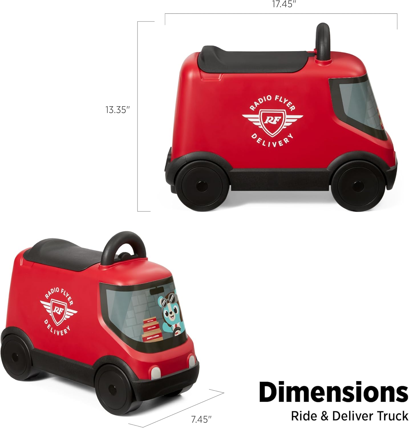 Radio Flyer Van Ride On Toy for Kids - Gallery 15