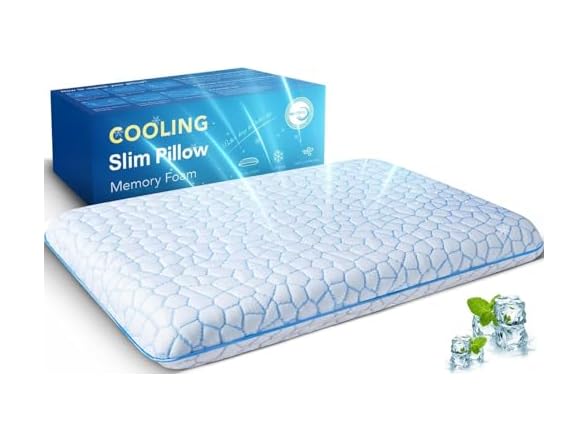 Ultra Thin Flat Pillows for Sleeping