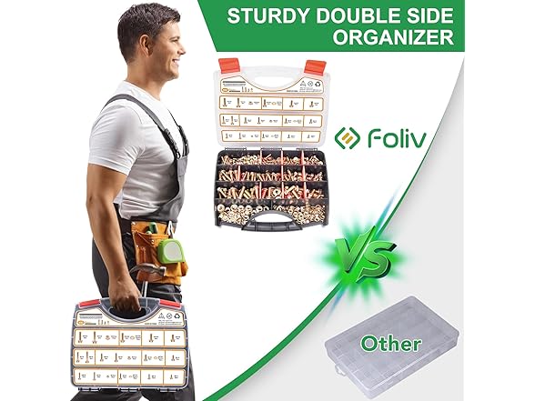 FOLIV 492PCS Flanged M6 M8 M10 Grade 8 Bolts and Nuts Kit