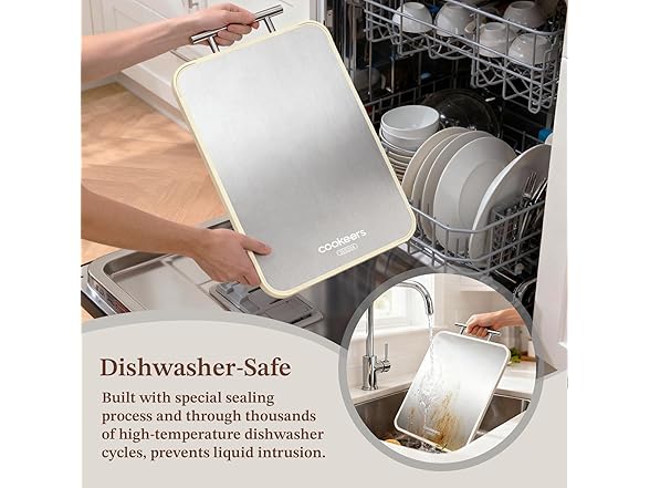 COOKEERS Stainless Steel Cutting Board