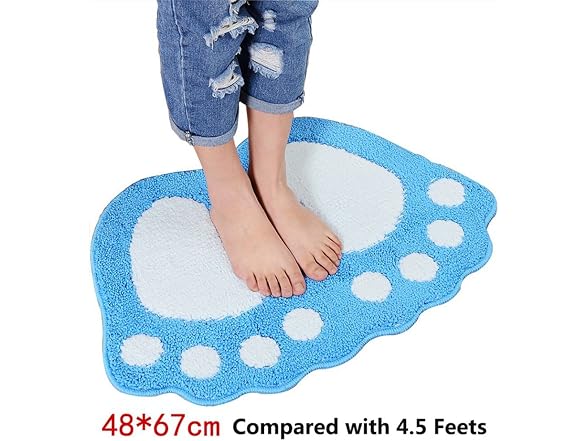 JIAN YA NA Non Slip Bath Toilet Mat Cute Big