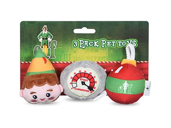 Elf: Holiday Plush Squeaker 3pc Toy Set