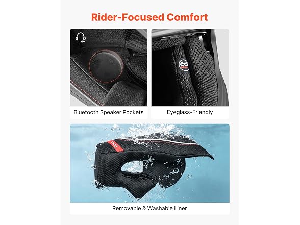 VEVOR Full Face Motorcycle Helmet DOT Approved