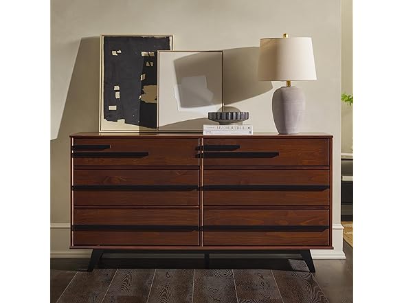 Walker Edison Malhia Contemporary Minimalist Dresser