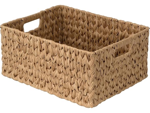 Suptinwear Large Wicker Storage Basket Natural