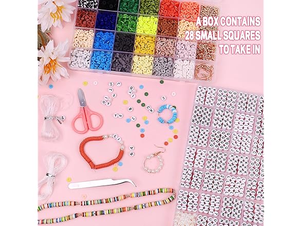 Pubiseed Clay Beads Bracelet Making Kit