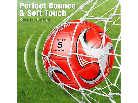 6 Pcs Soccer Balls with Pump