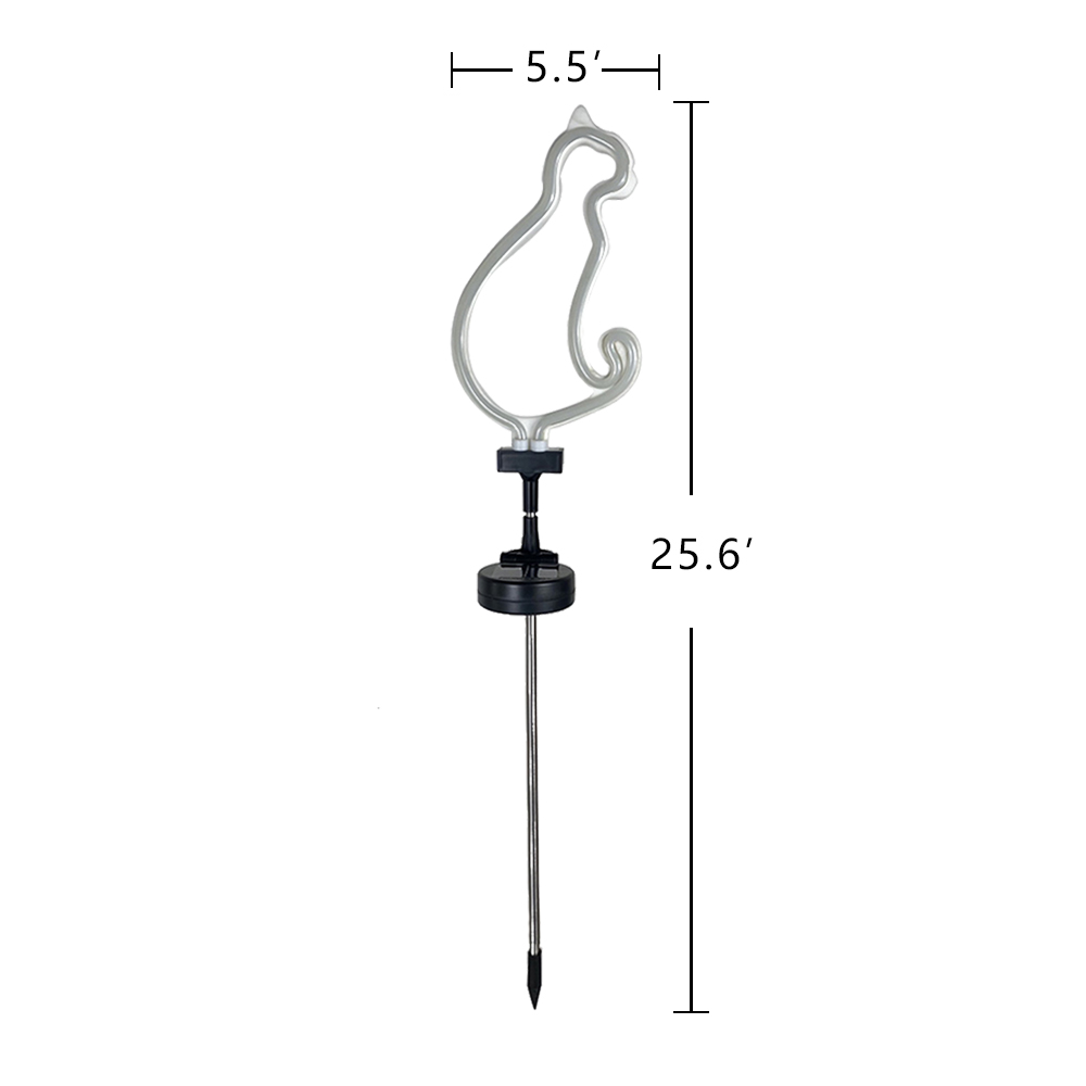 Solar Neon LED Cat Stake Lights - 1 Pack or 2 Pack - Gallery 10