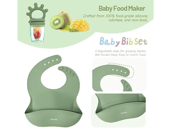 Silicone Fruit & Food Feeder with Lid