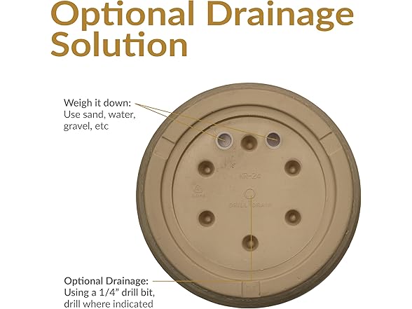 Sunnydaze 24-Inch Anjelica Large Plastic Pot Beige 2pk