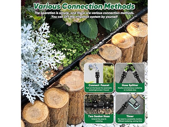 Garden Hose With Drip Irrigation System