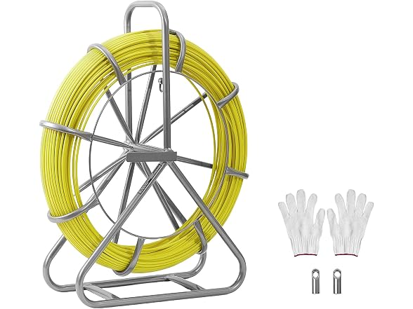 VEVOR Fish Tape Fiberglass, 500FT 6.3MM
