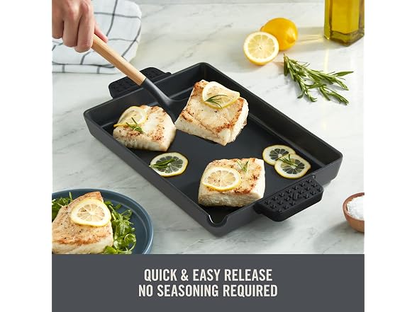 Zakarian 9"x13" Nonstick Cast Iron Pan
