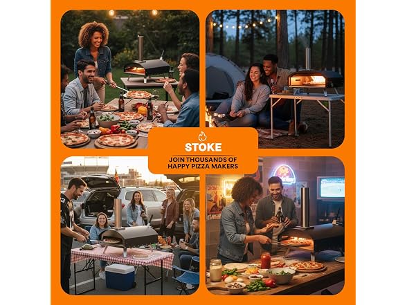 Stoke 13" Wood Pizza Oven W/ Gas Burner