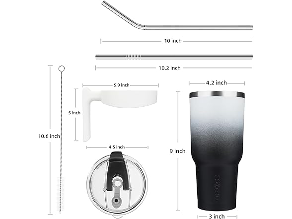 BJPKPK Tumbler With Handle And Straw 40Oz
