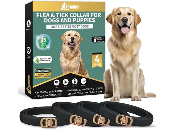 Flea & Tick Collar for Dogs 4-Pack