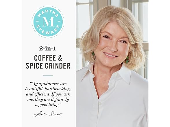 Martha Stewart Electric Coffee & Spice Grinder Blue