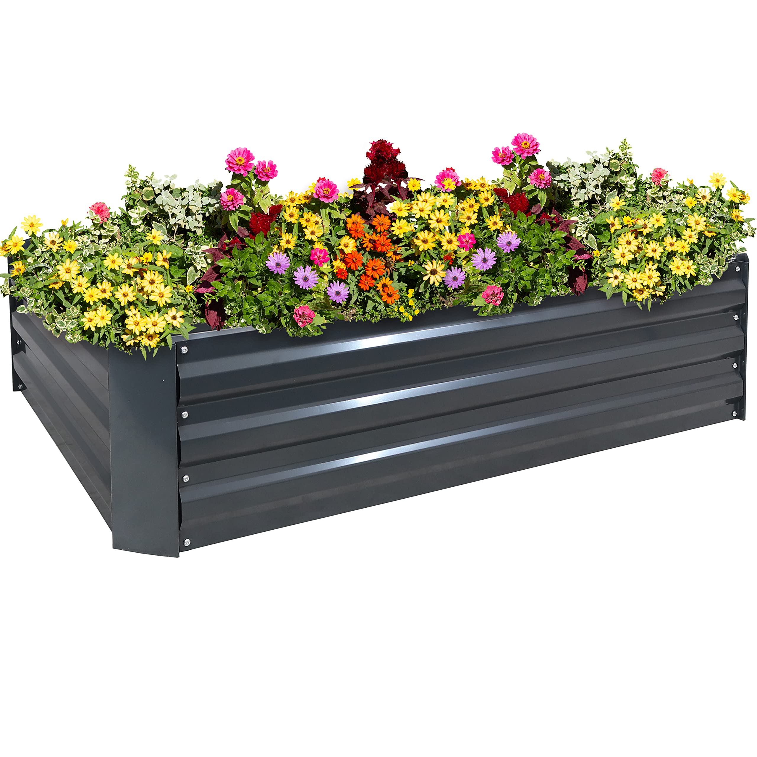 Sunnydaze 47" Steel Raised Garden Bed - Gallery 9